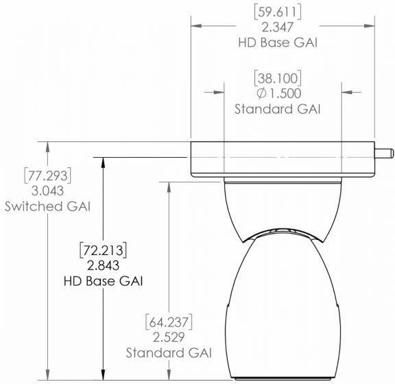 GAI2 Heavy Duty Base (with switch)