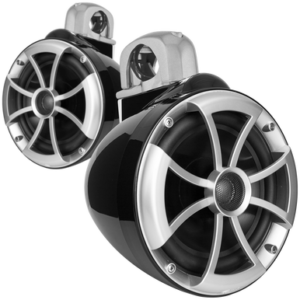 ICON 8-B FC SA V2 | ICON Series 8" Black Tower Speaker With Fixed Clamps