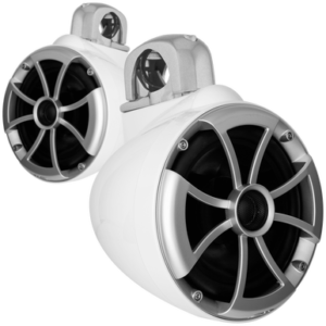 ICON 8-W FC SA V2 | ICON Series 8" White Tower Speaker With Fixed Clamps