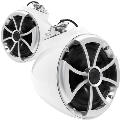 ICON 8 W-SXM V2 | ICON Series 8" White Tower Speaker With Swivel Surface Mount