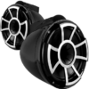 REV 8 B-X V2 | Revolution Series 8" Black Tower Speaker With X Mount Kit For Surface Mounting