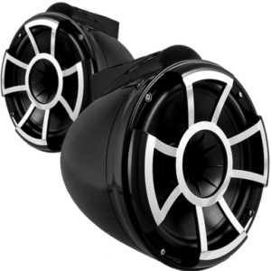REV 10 B-X V2 | Revolution Series 10" Black Tower Speaker With X Mount Kit For Surface Mounting