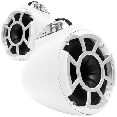 REV 8 W-SXM V2 |Revolution Series 8" White Tower Speakers With Swivel X Mount