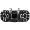 REV 410 B-SC V2 | Revolution Series Dual 10" Black Tower Speaker With TC3 Swivel Clamps For Tube Diameter 1 7/8” To 3”