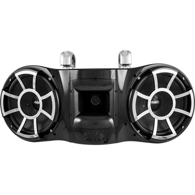 REV 410 B-SC V2 | Revolution Series Dual 10" Black Tower Speaker With TC3 Swivel Clamps For Tube Diameter 1 7/8” To 3”