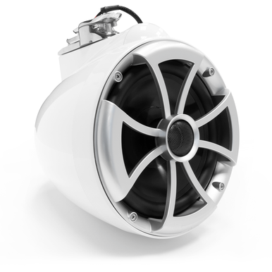 ICON 8 W-SXM V2 | ICON Series 8" White Tower Speaker With Swivel Surface Mount