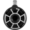 REV 8 B-FC SA V2 | Revolution Series 8" Black Tower Speakers With Silver Aluminum Fixed Clamps For Tube Diameter 1 7/8” To 3”