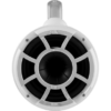 REV 8 W-FC SA V2 | Wet Sounds Revolution Series 8" White Tower Speakers With Silver Aluminum Fixed Clamps For Tube Diameter 1 7/8” To 3”