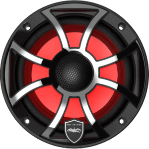 REVO 6-XS-B-SS Black XS / Stainless Overlay Grille 6.5” Coaxial Speakers (pair)