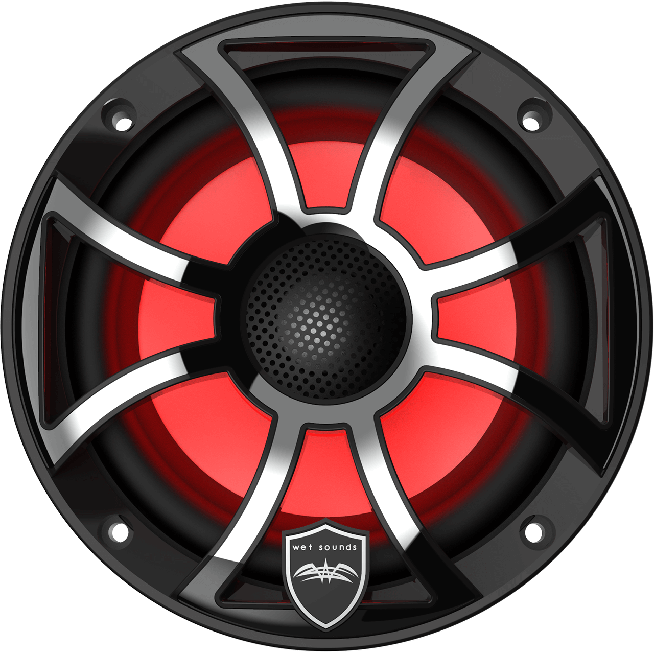 REVO 6-XS-B-SS Black XS / Stainless Overlay Grille 6.5” Coaxial Speakers (pair)