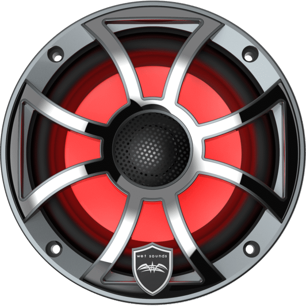 REVO 6-XS-G-SS Gunmetal XS/Stainless Overlay Grille 6.5” Coaxial Speakers (pr)