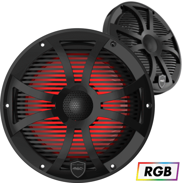 REVO 8-SW-B Black Closed SW Grille 8” Coaxial Speakers (pair)