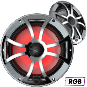 9_Revo_8_XS_G_SS__77966.1622587874.1280.1280 REVO 8-XS-G-SS Gunmetal XS/Stainless Overlay Grille 8” Coaxial Speakers (pair)