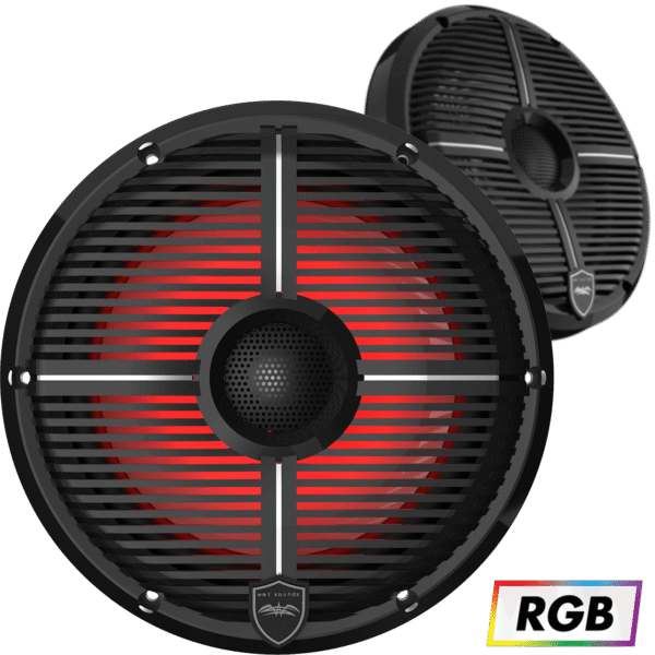 REVO 8-XW-B Black Closed XW Grille 8” Coaxial Speakers (pair)