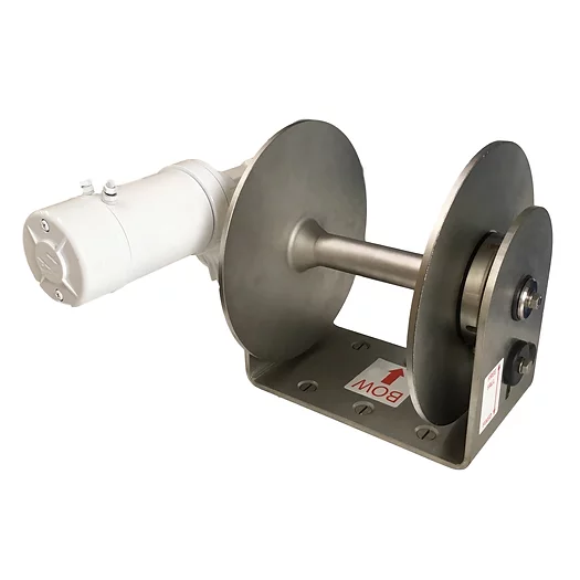 DFF08 Free Fall Drum Winch, for rope and chain - 12V