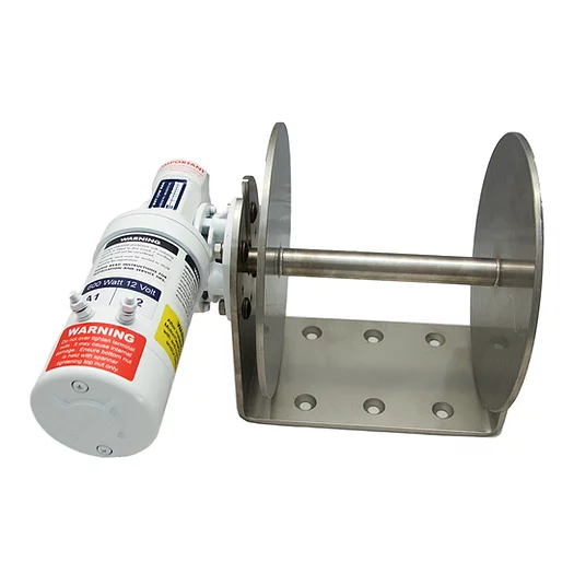 DW08 Drum Winch, for rope and chain - 12V