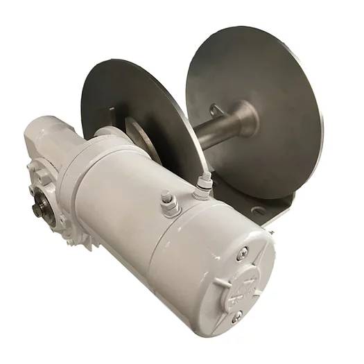DFF08 Free Fall Drum Winch, for rope and chain - 12V