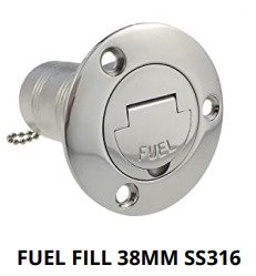 FUEL FILL 38MM SS316