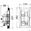 Whale Flush Mount Shower Cold/hot Water Part No : 17.030.06