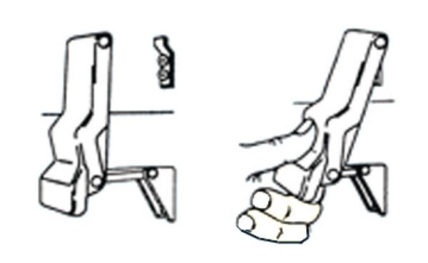 Anti-vibration peak latch