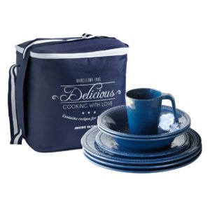SKU: 34545 - MELAMINE TABLEWARE PACK HARMONY – BLUE, 4 PEOPLE