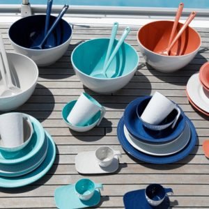 SKU: 11017 - MELAMINE BOWL, SUMMER – BONE, 6 PCS