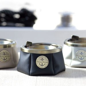 SKU: 30122 - ASHTRAY WITH LID WINDPROOF – PREMIUM ECRU