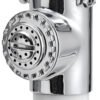 Classic EVO deck shower for bulkhead mounting with Mizar push-button shower