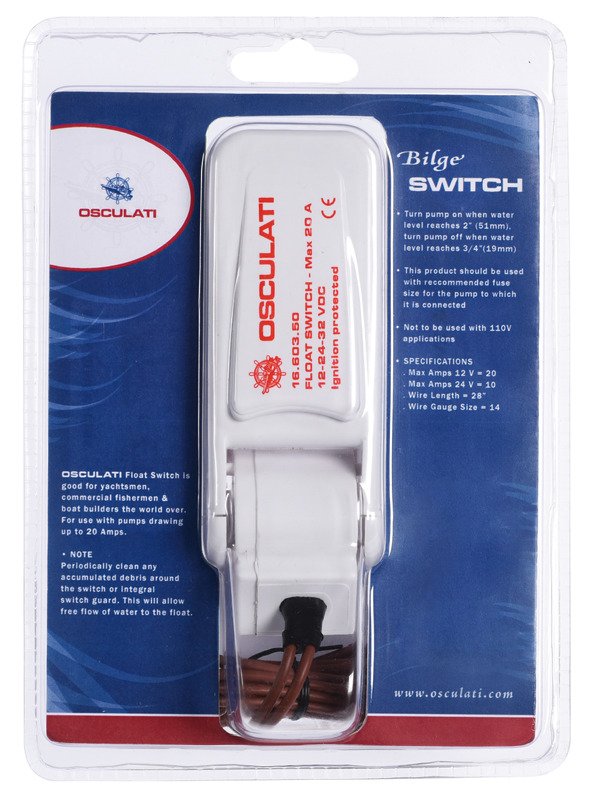 Automatic switch for bilge pumps (Part No:16.603.50)