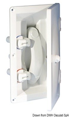 WHALE recess-fit deck shower
