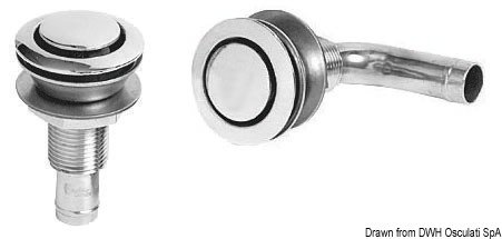Cast and mirror polished AISI316 stainless steel fuel vents