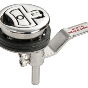 Lift and turn flush latch AISI316 without lock Ø60