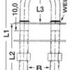 De Luxe U-bolt for conic fittings
