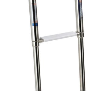 Telescopic ladder for gangplank