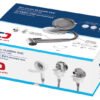 Classic EVO deck shower for bulkhead mounting with Mizar push-button shower