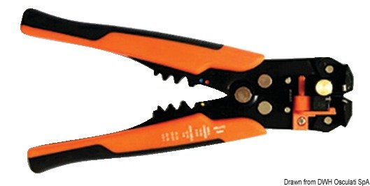 Professional crimping tool + cable stripper (Part No: 14.184.40)