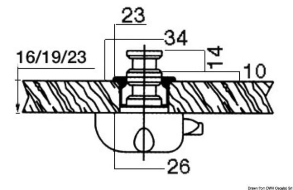 Simple nylon ratchet anti-vibration stopper