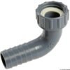 Polypropylene hose connector with swivel nut and gasket