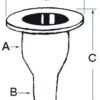 Skin fitting with polypropylene hose adaptor