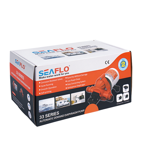 Model -SFDP2-028-045-33 - DC Diaphragm Pump 24v Seaflo
