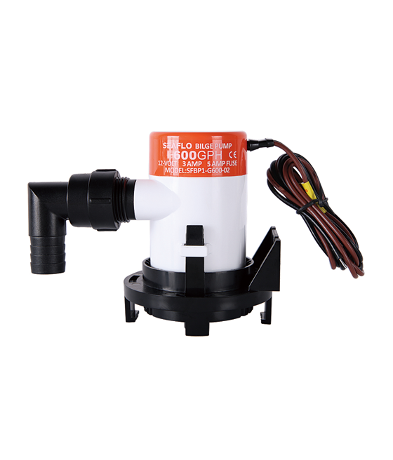 Model -SFBP1-G600-02-02 Series 600GPH Seaflo Bilge Pump 12V