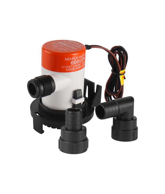 Model -SFBP1-G600-02-02 Series 600GPH Seaflo Bilge Pump 12V