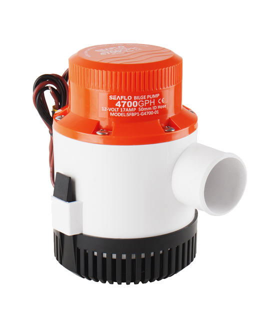 Model -SFBP2-G4700-01-01 Series 4700GPH Seaflo Bilge Pump 24V