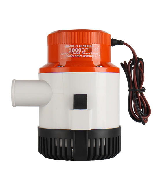 Model -SFBP2-G3000-01-01 Series 3000GPH Seaflo Bilge Pump 24V