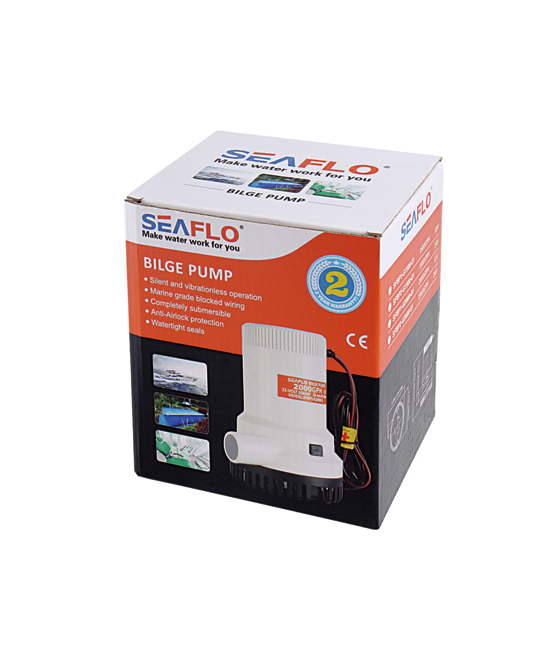 Model -SFBP2-G2000-01 -01 Series 2000GPH Seaflo Bilge Pump 24V