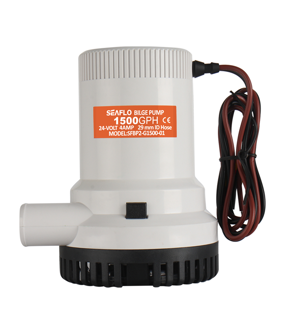 Model -SFBP1-G1500-01 -01 Series 1500GPH Seaflo Bilge Pump