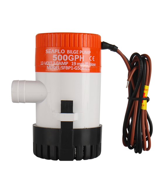 Model -SFBP1-G500-01 -01 Series 500GPH Seaflo Bilge Pump