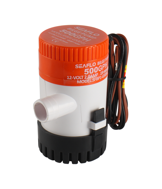 Model -SFBP1-G500-01 -01 Series 500GPH Seaflo Bilge Pump