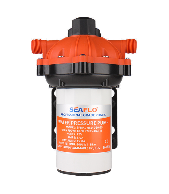 Model -SFDP1-040-060-55-Automatic Demand Diaphragm Pump12v Seaflo