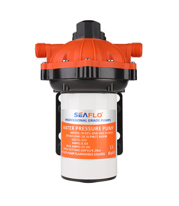 Model -SFDPA1-050-060-51 NEW-DC Diaphragm Pumps (Short) 115v Seaflo